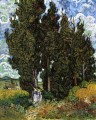 Zypressen mit zwei Frauen Vincent van Gogh